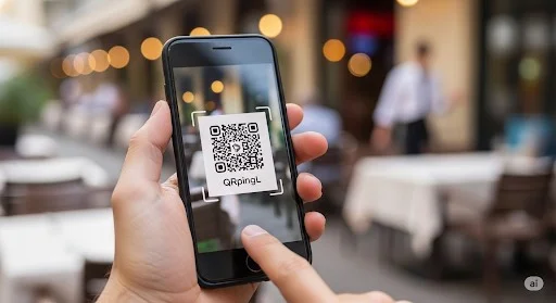 Venkovní terasa restaurace plná hostů